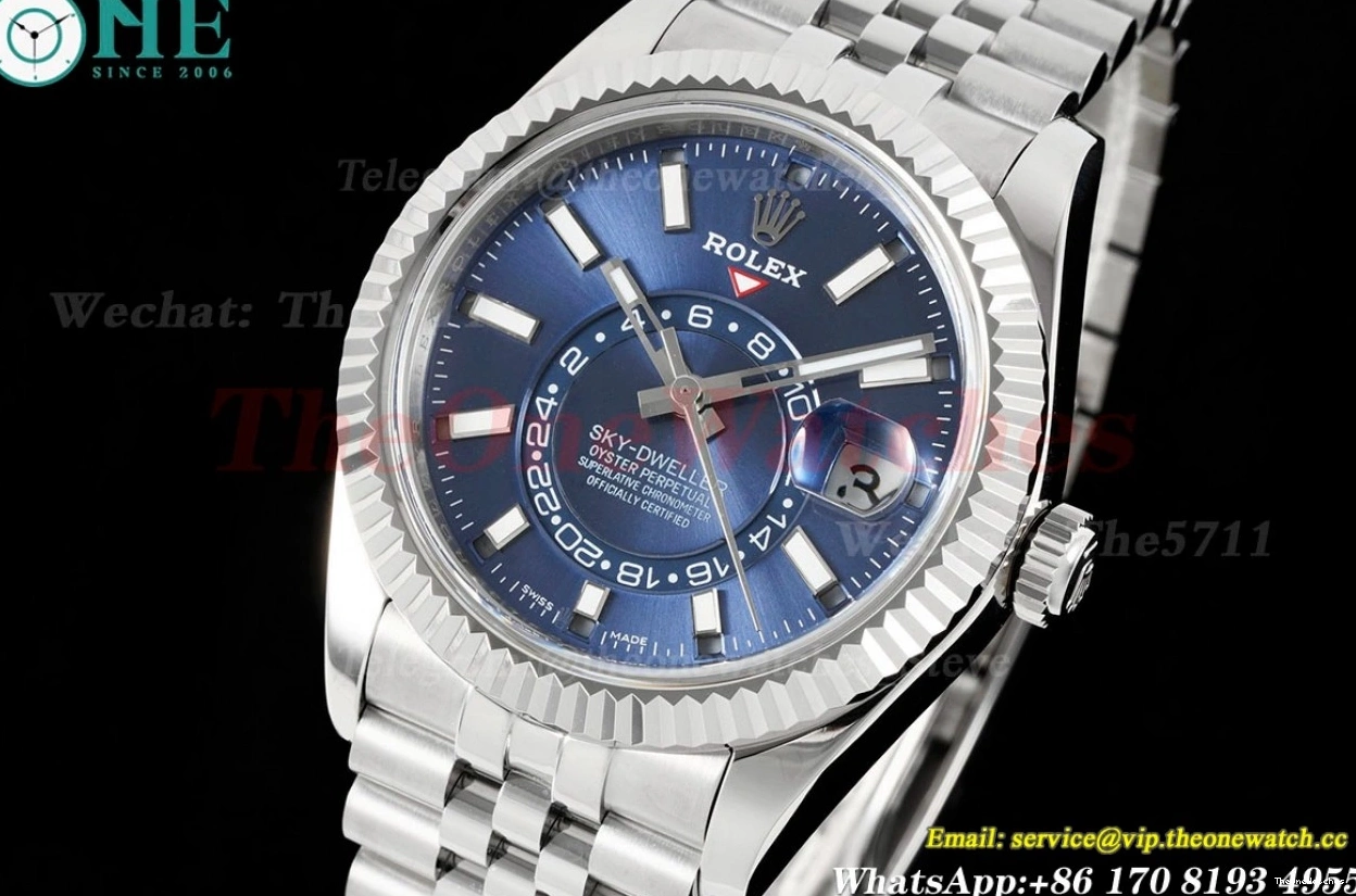 A9001 Stk SS  Jubilee FNF SkyDweller Blue 326934 SS 42mm 0430